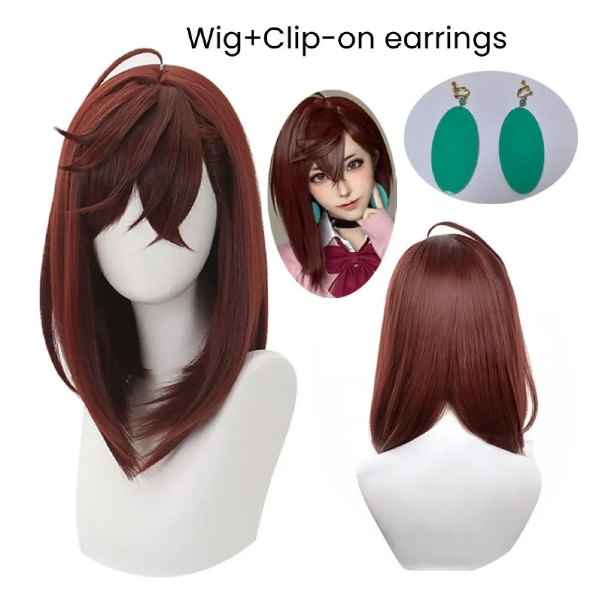 Momo Ayase Style Short Layered Cosplay Wig - Anime - Hair Accessories - 7
