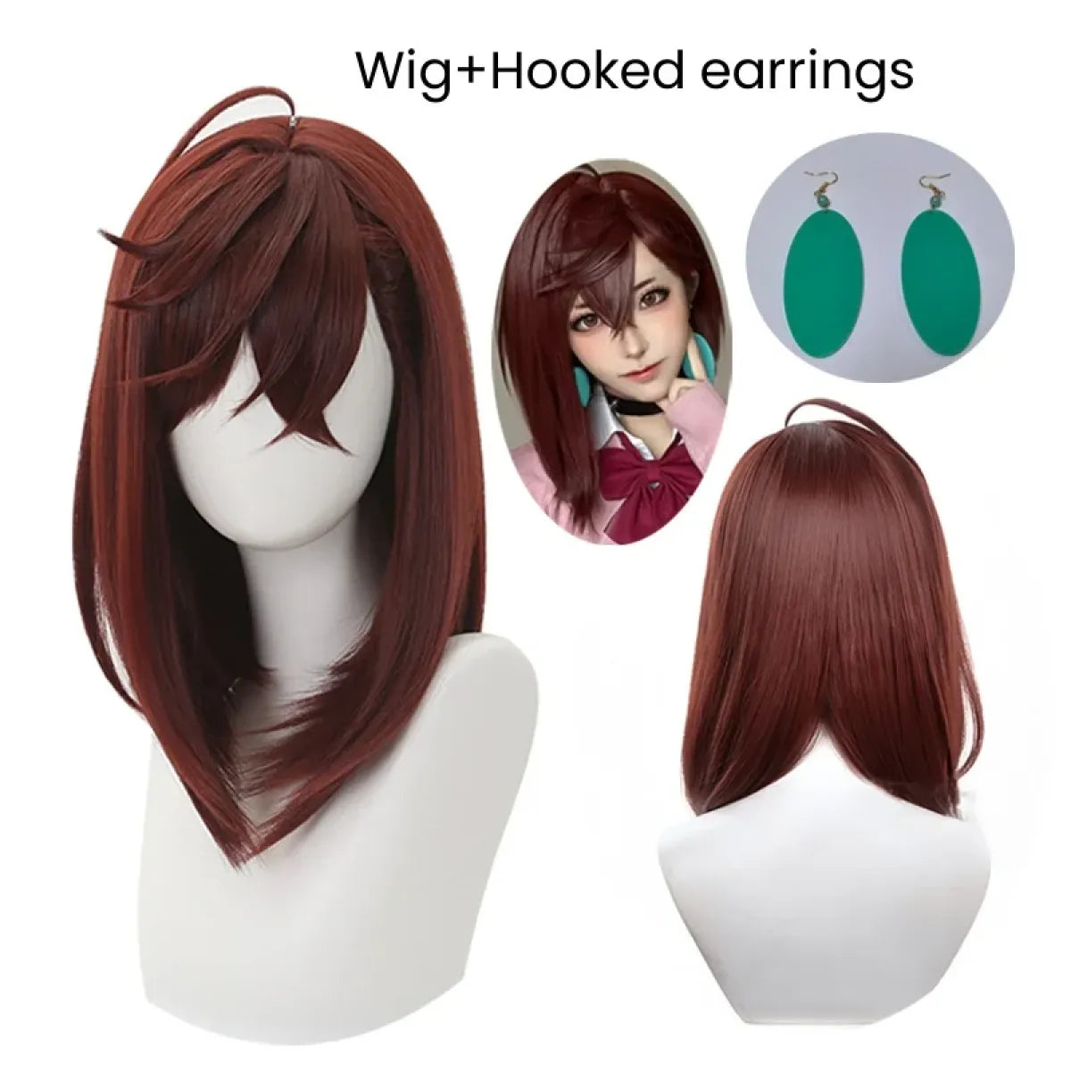 Momo Ayase Style Short Layered Cosplay Wig - Anime - Hair Accessories - 8