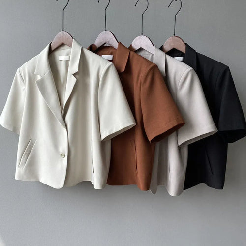 Victorian Short Sleeve Blazer - Women’s Clothing & Accessories - Women’s Jackets - 1