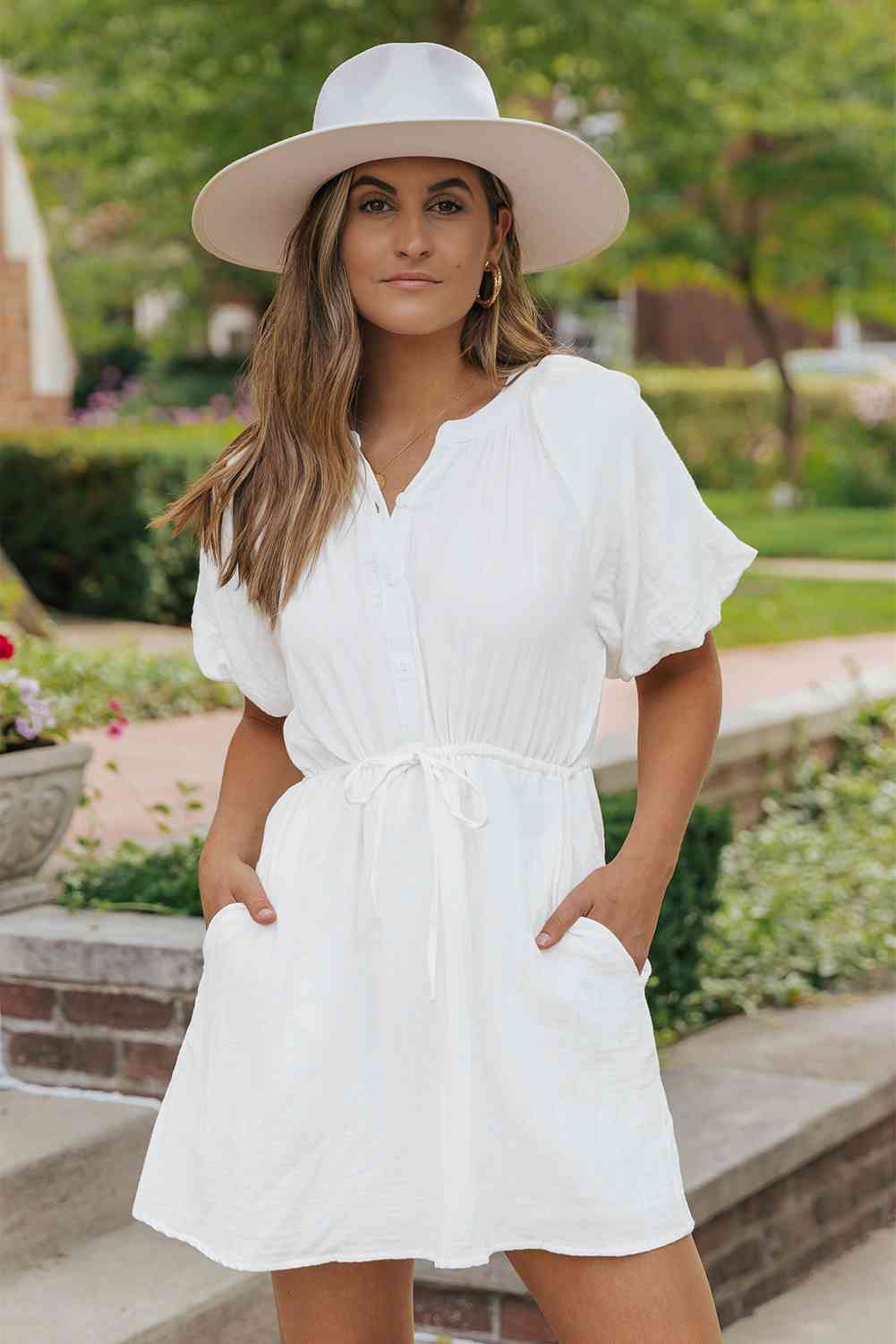 Short Sleeve Mini Dress with Pockets - All Dresses - Dresses - 3 - 2024