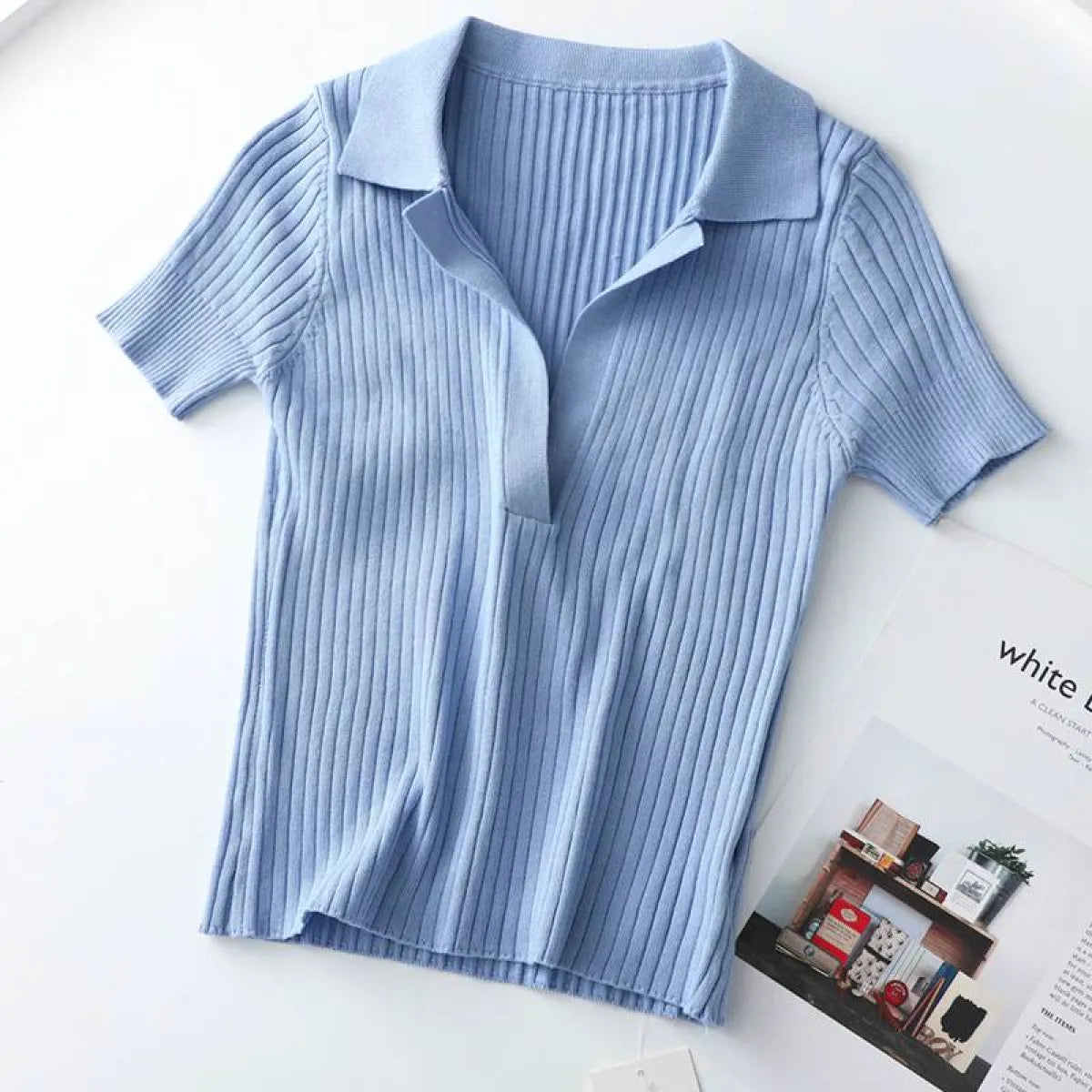 Women’s Short Sleeved Polo - Women’s Clothing & Accessories - 5