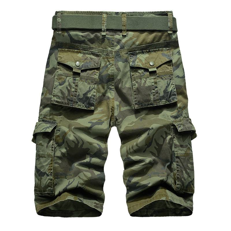 Military Camouflage Denim Cargo Shorts - Shorts - Shorts - 3 - 2024