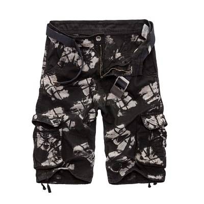 Military Camouflage Denim Cargo Shorts - Black Camo / 36 - Shorts - Shorts - 9 - 2024