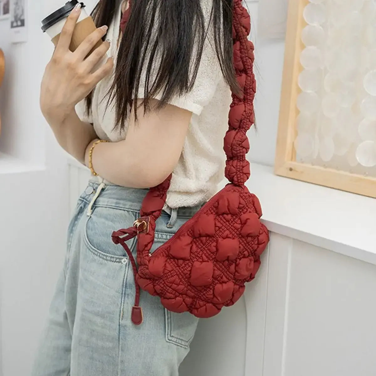 Harajuku Quilted Shoulder Bag - Women’s Clothing & Accessories - Purses - 13