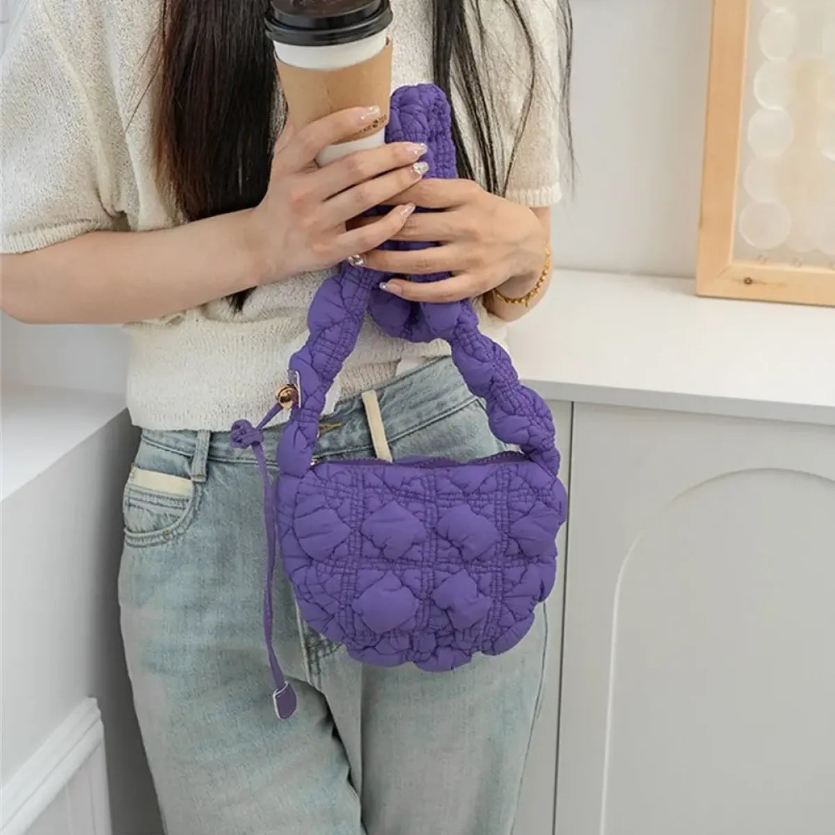 Harajuku Quilted Shoulder Bag - Women’s Clothing & Accessories - Purses - 23