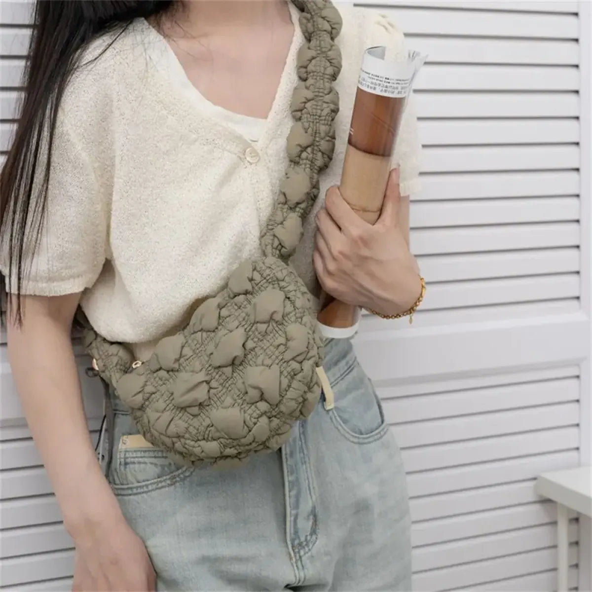Harajuku Quilted Shoulder Bag - Women’s Clothing & Accessories - Purses - 28