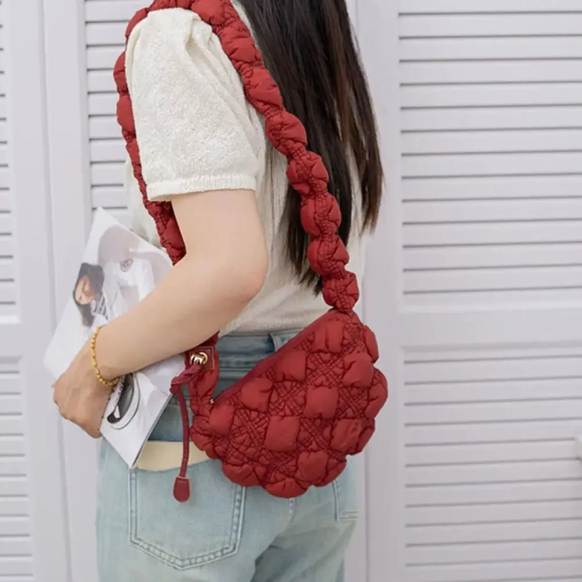 Harajuku Quilted Shoulder Bag - Women’s Clothing & Accessories - Purses - 33