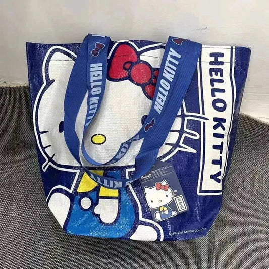 Hello Kitty Hand Woven Anime Shoulder Bag - Anime - Cosmetic Bags - 1