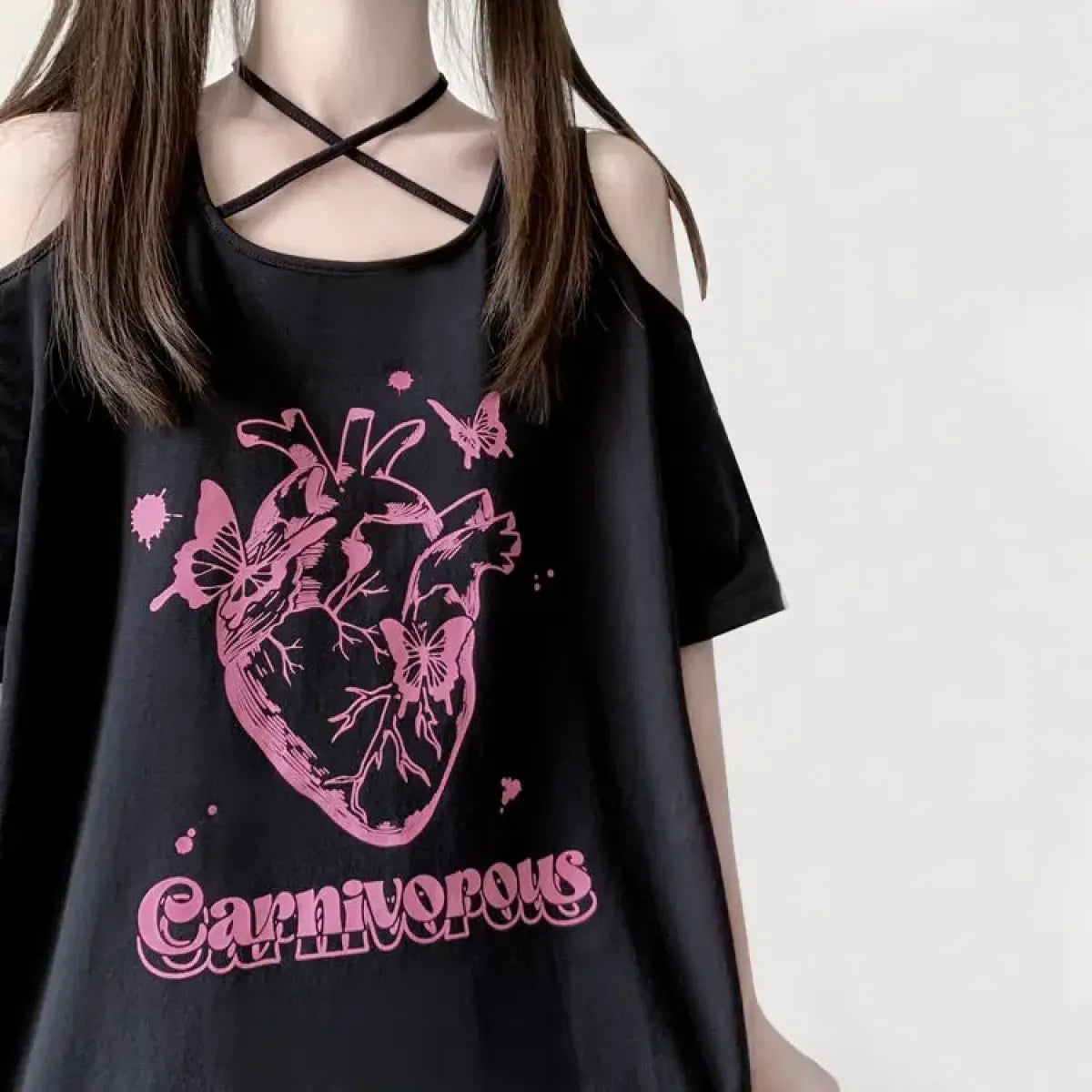 Off Shoulder Bow T-Shirt - T-Shirts - Short - Sweetheart - T-Shirts - 15