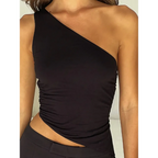 Harajuku One Shoulder Crop Top - Women’s Clothing & Accessories - Tops - 7