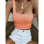 Harajuku One Shoulder Crop Top - Women’s Clothing & Accessories - Tops - 3