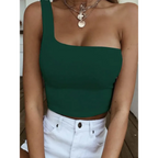Harajuku One Shoulder Crop Top - Women’s Clothing & Accessories - Tops - 4