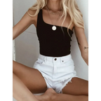 Harajuku One Shoulder Crop Top - Women’s Clothing & Accessories - Tops - 5