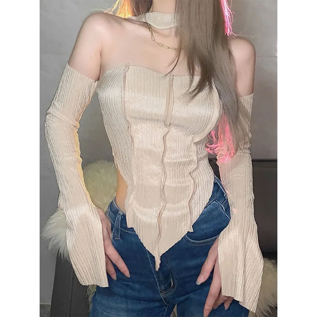 Harajuku Off Shoulder Halter Top - Tops & Tees - Tops - 4