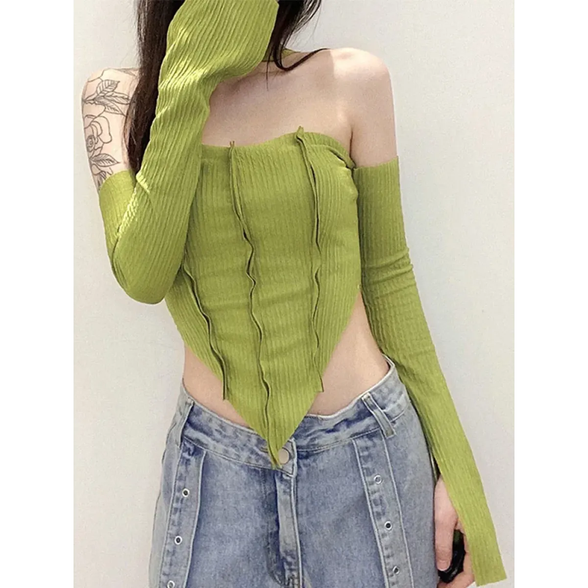 Harajuku Off Shoulder Halter Top - Tops & Tees - Tops - 9