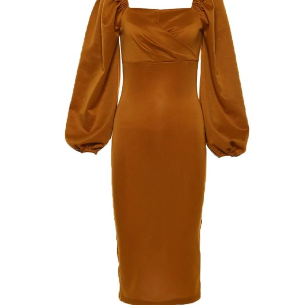 Off Shoulder Lantern Sleeve Dress - All Dresses - 7