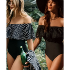 Sexy Off The Shoulder Swimsuit - Women’s Clothing & Accessories - 1