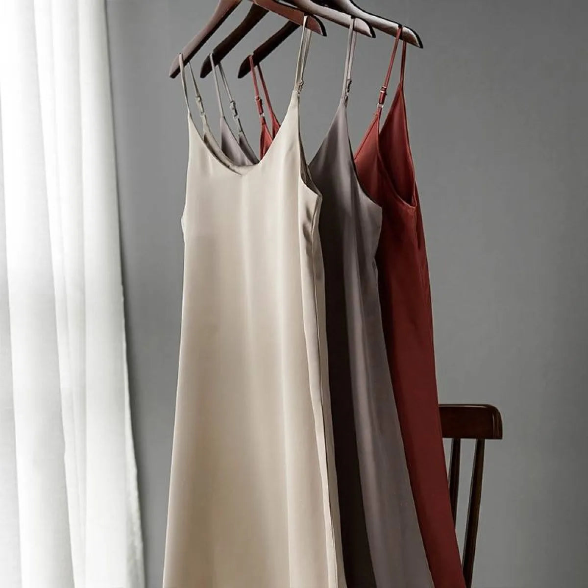 Silk Slip Dress - All Dresses - 19