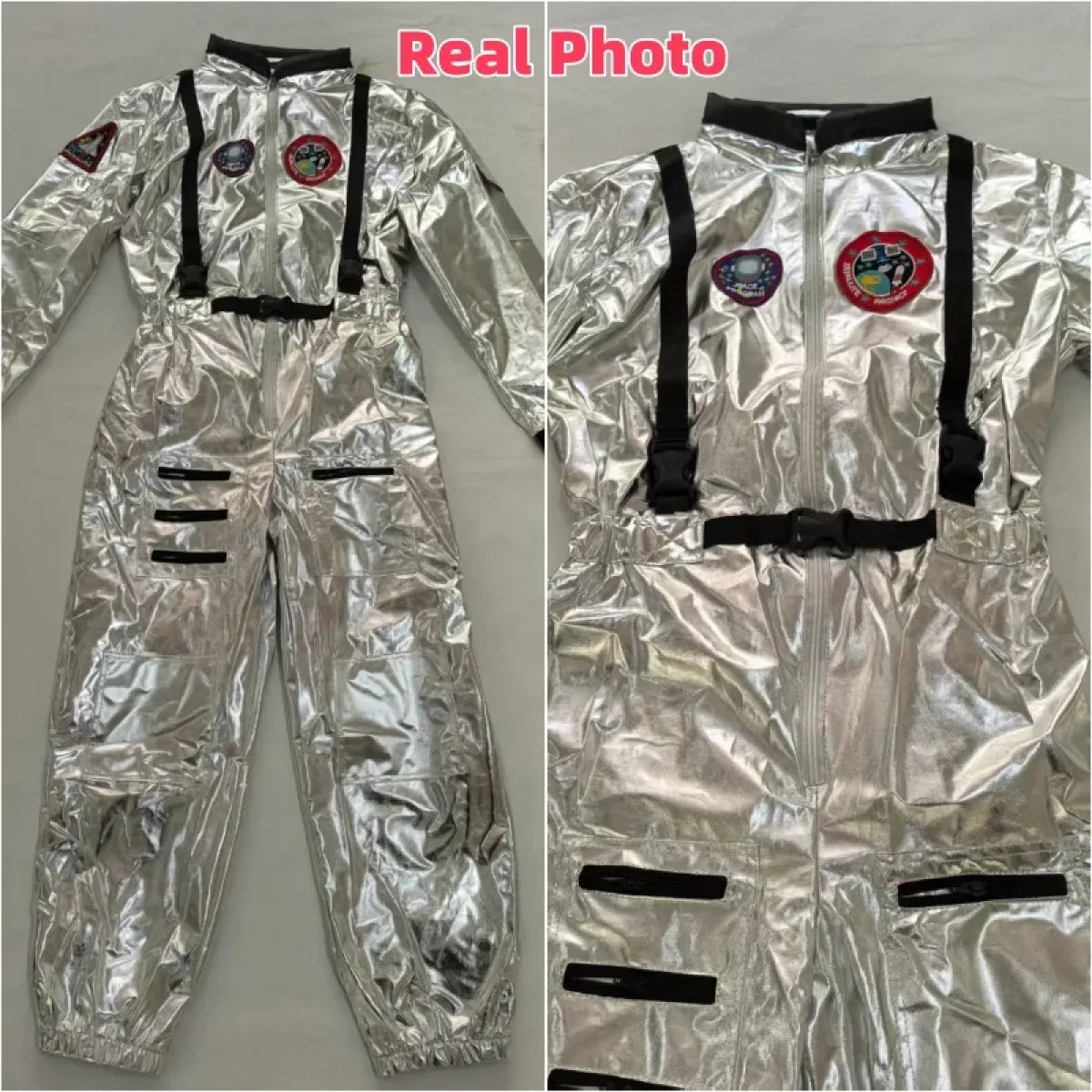 Silver Astronaut Space Jumpsuit Costume - Dresses - Cosplay - 4