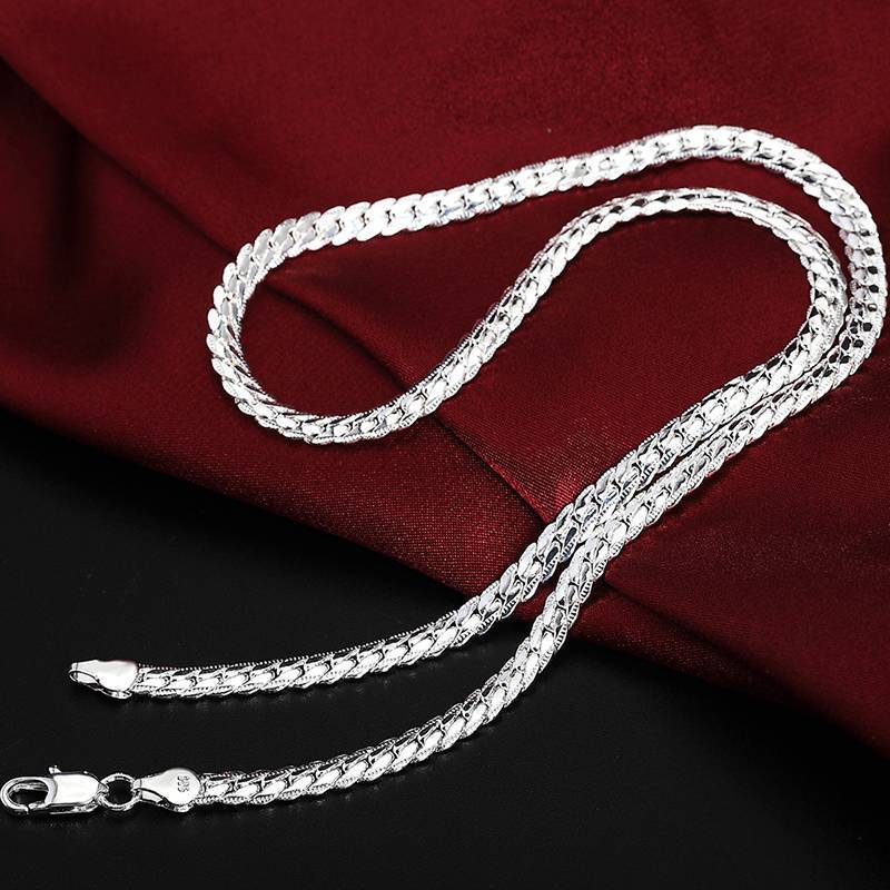 Silver Plated Chain Necklace - Women’s Jewelry - Necklaces - 4 - 2024