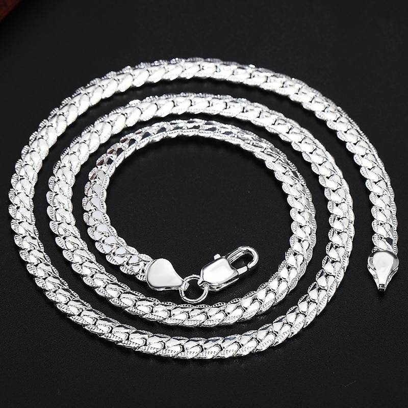 Silver Plated Chain Necklace - 50cm - Women’s Jewelry - Necklaces - 5 - 2024