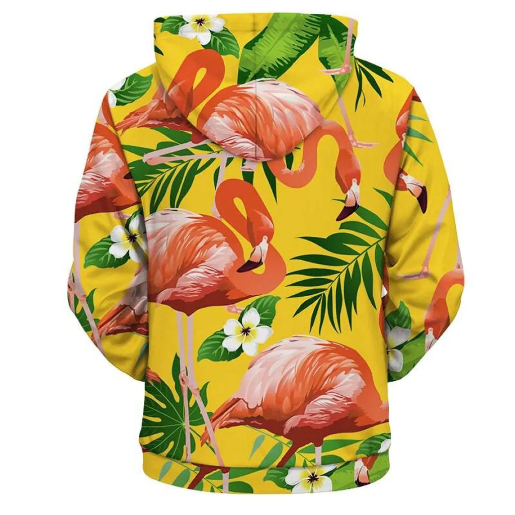 Plus Size Tropical Hoodie - Hoodies & Sweatshirts - 5