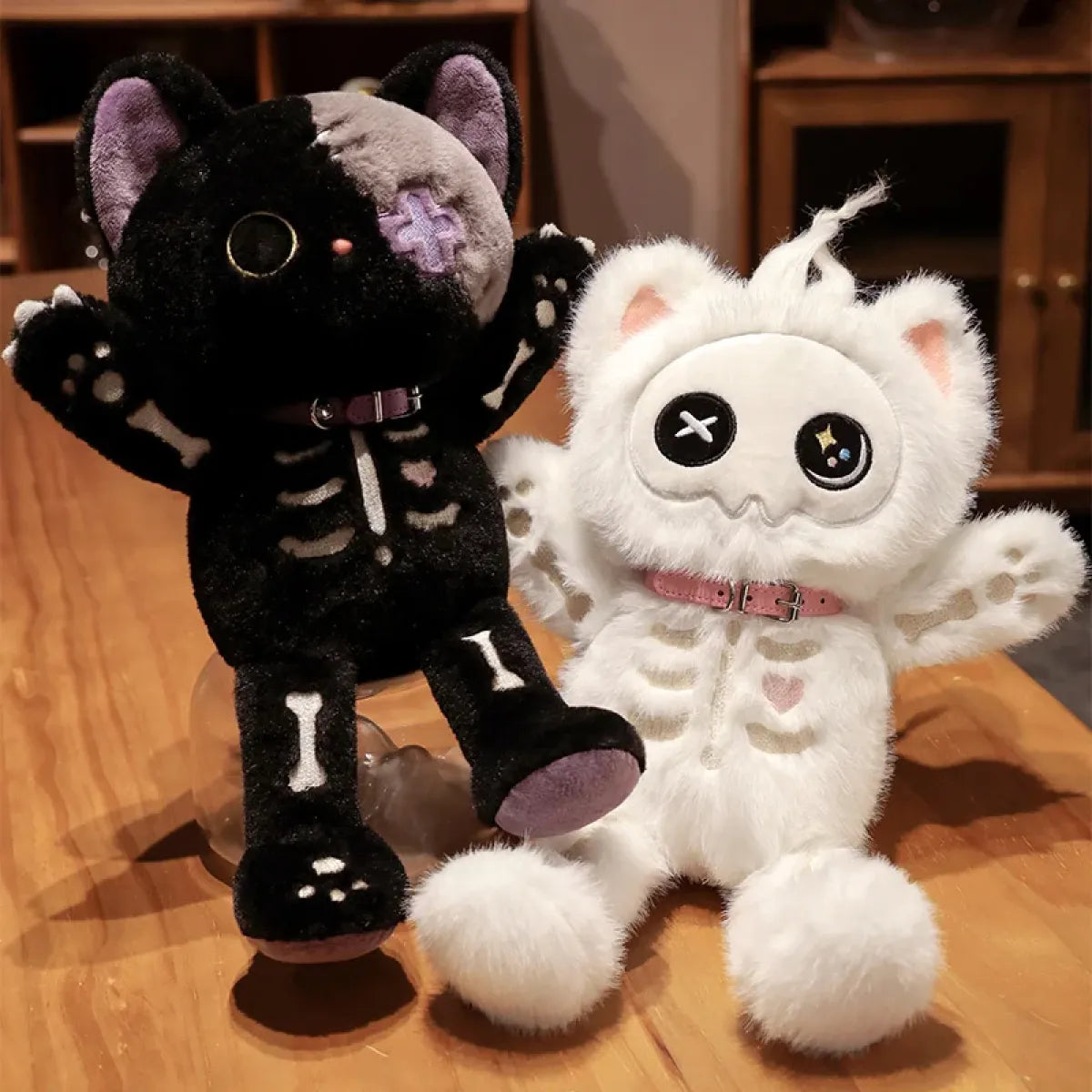 Gothic Skeleton Cat Plushie - Plushies - Plushie - 4