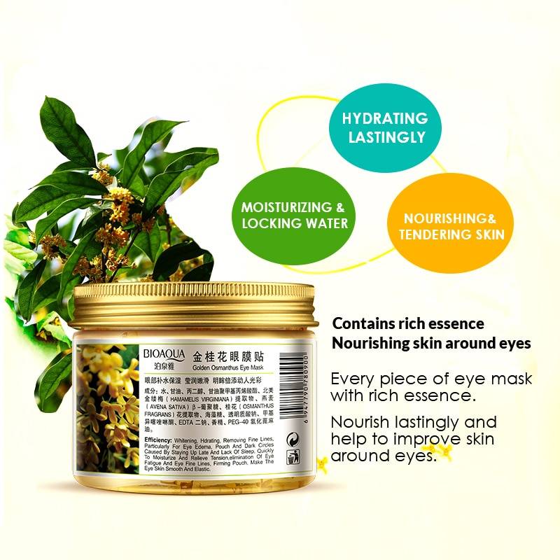 Gold Osmanthus Collagen Eye Patches 80 Pcs Set - Skin Care - Health & Beauty - 4 - 2024