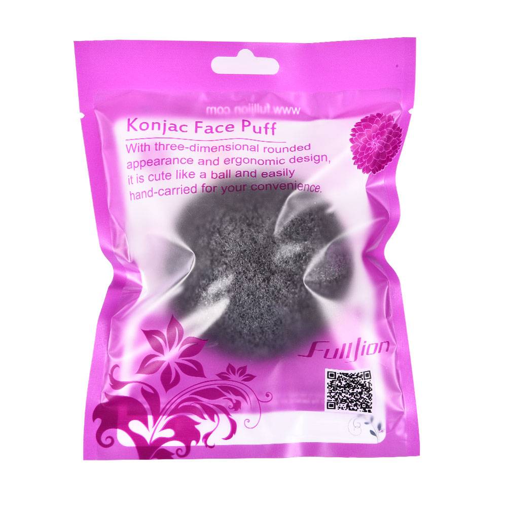 Natural Konjac Cleansing Face Sponge - Black with Package - Skin Care - Health & Beauty - 12 - 2024