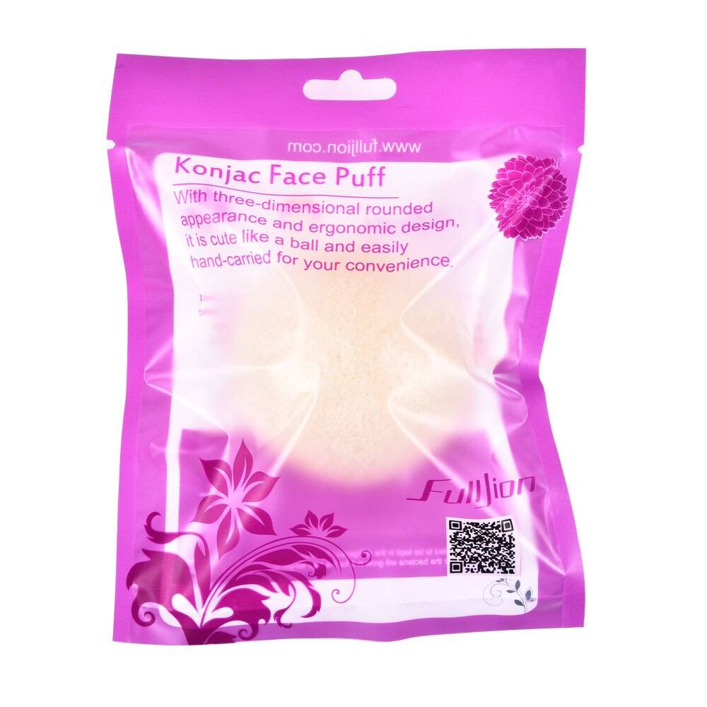 Natural Konjac Cleansing Face Sponge - White with Package - Skin Care - Health & Beauty - 13 - 2024