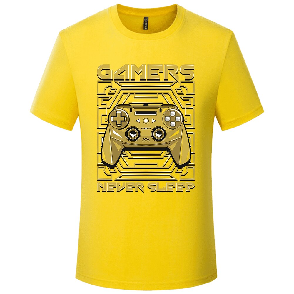 Gamers Never Sleep T-Shirt - Yellow / M / Nearest Warehouse - T-Shirts - Shirts & Tops - 3 - 2024