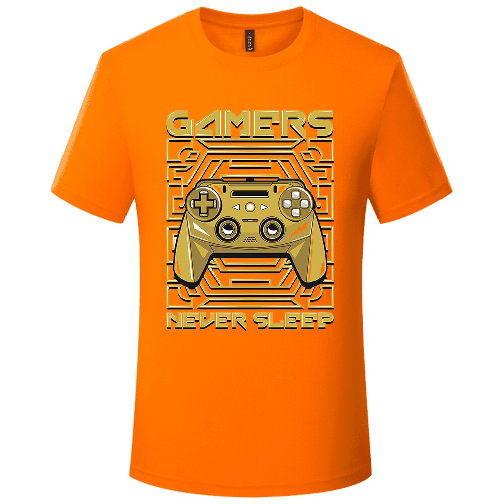 Gamers Never Sleep T-Shirt - Orange / M / Nearest Warehouse - T-Shirts - Shirts & Tops - 5 - 2024