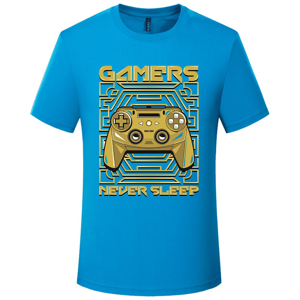 Gamers Never Sleep T-Shirt - Blue / M / Nearest Warehouse - T-Shirts - Shirts & Tops - 7 - 2024