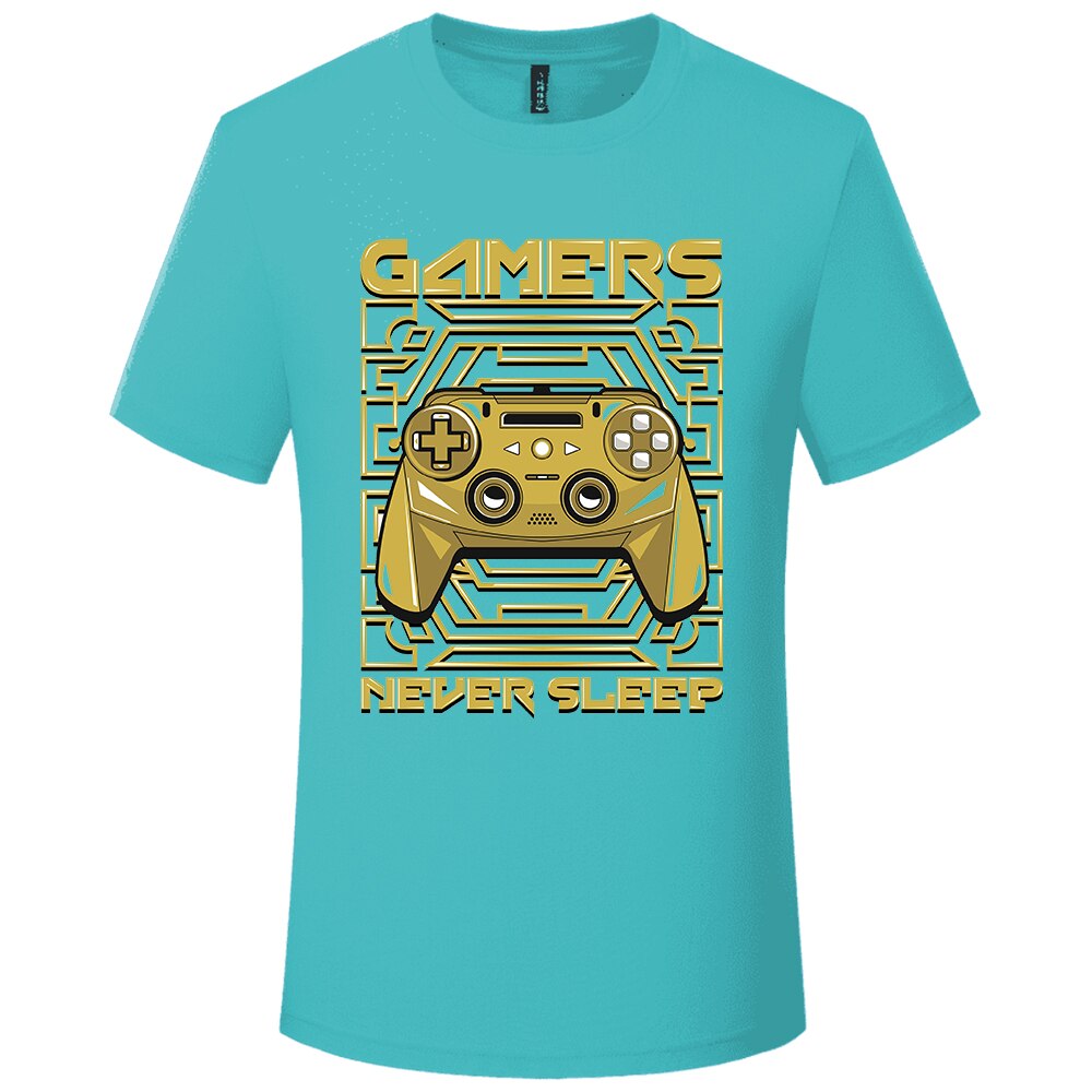 Gamers Never Sleep T-Shirt - Light Blue / M / Nearest Warehouse - T-Shirts - Shirts & Tops - 8 - 2024