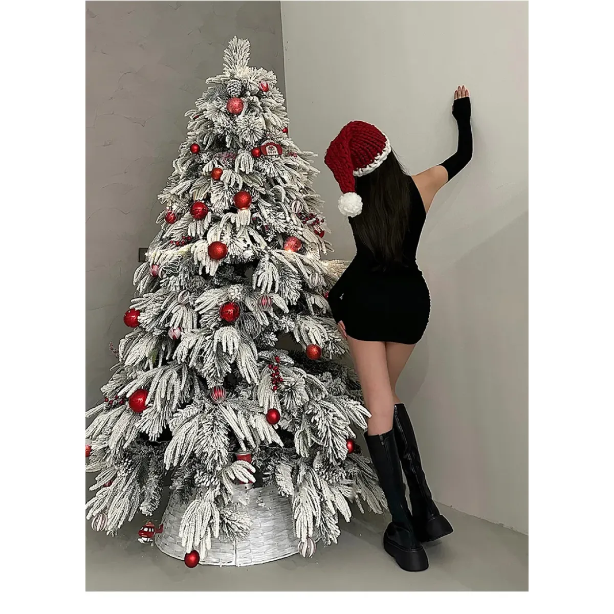 Sleeveless Mini Dress: High Neck Lace-Up - All Dresses - 24