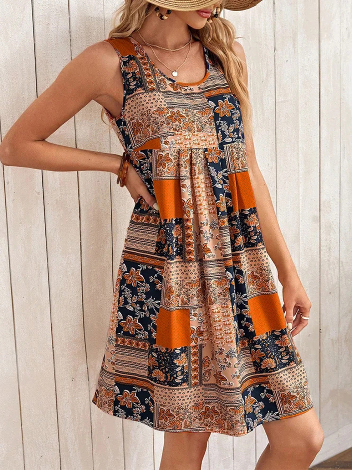 Printed Sleeveless Mini Dress - All Dresses - Dresses - 3 - 2024