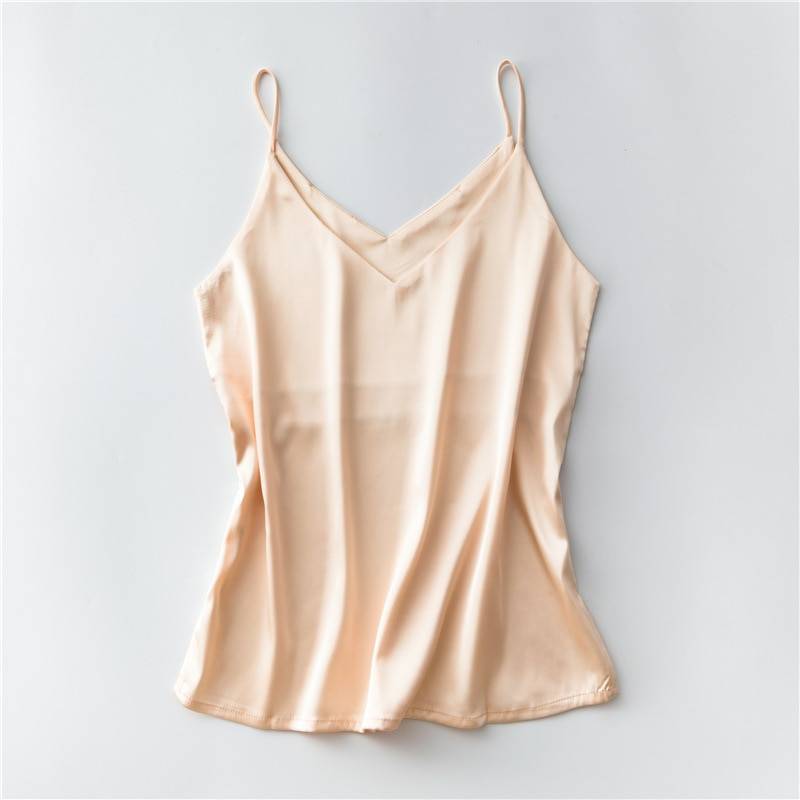 Sleeveless V-Neck Tops - Beige / XXL - Women’s Clothing & Accessories - Shirts & Tops - 17 - 2024