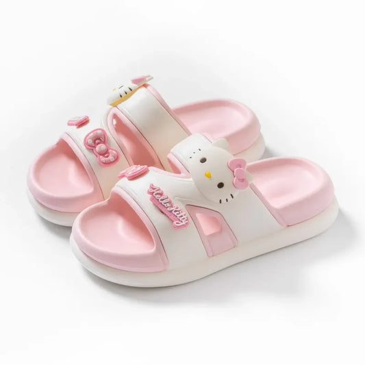 Sanrio Hello Kitty Cute Platform Slide Slippers - Accessories - Shoes - 1