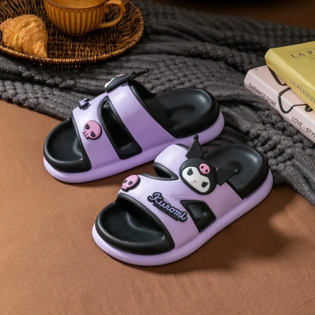 Sanrio Hello Kitty Cute Platform Slide Slippers - Accessories - Shoes - 3