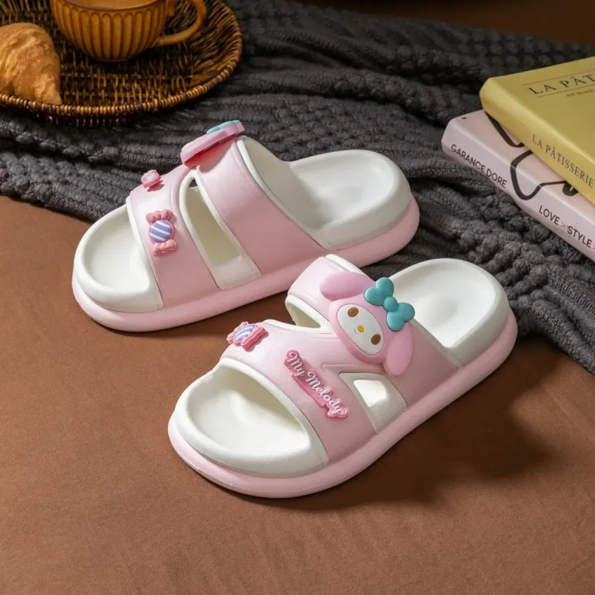 Sanrio Hello Kitty Cute Platform Slide Slippers - Accessories - Shoes - 4