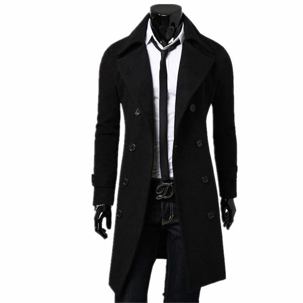Slim Fit Overcoat - Men’s Clothing & Accessories - 1