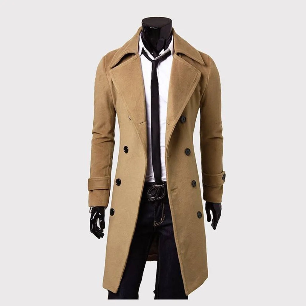 Slim Fit Overcoat - Men’s Clothing & Accessories - 3