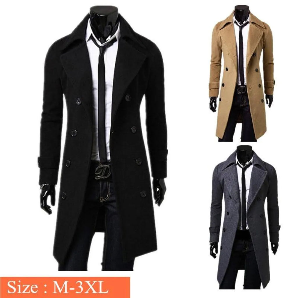 Slim Fit Overcoat - Men’s Clothing & Accessories - 5
