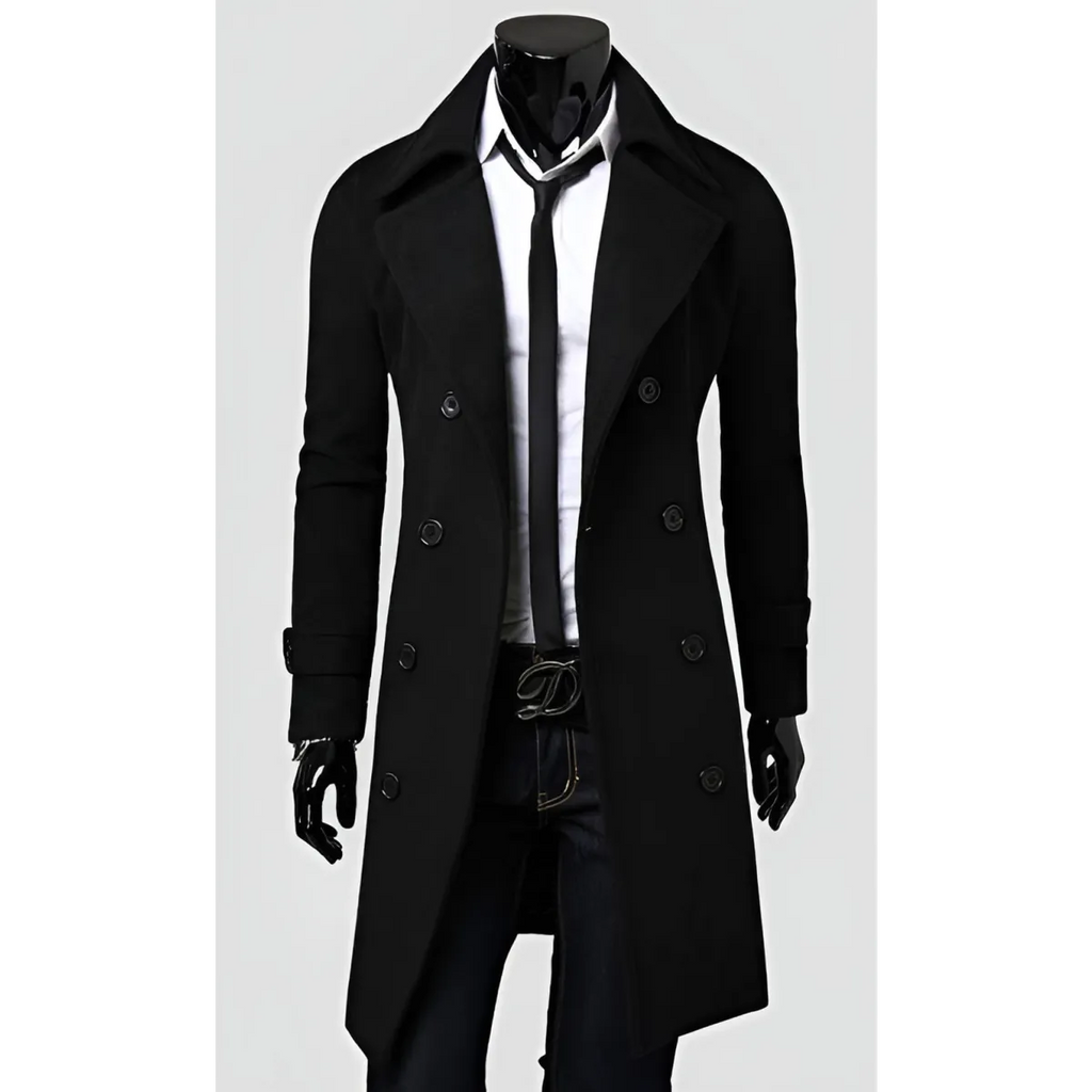 Slim Fit Overcoat - Men’s Clothing & Accessories - 6