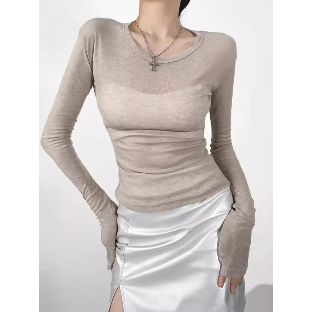 Gothic Slim Fit Long Sleeve Tee - Best Sellers - T-Shirts - 5