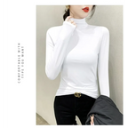 Modal Slim Turtleneck Long Sleeve Tee - T-Shirts - T-Shirt - 3