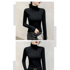 Modal Slim Turtleneck Long Sleeve Tee - T-Shirts - T-Shirt - 5