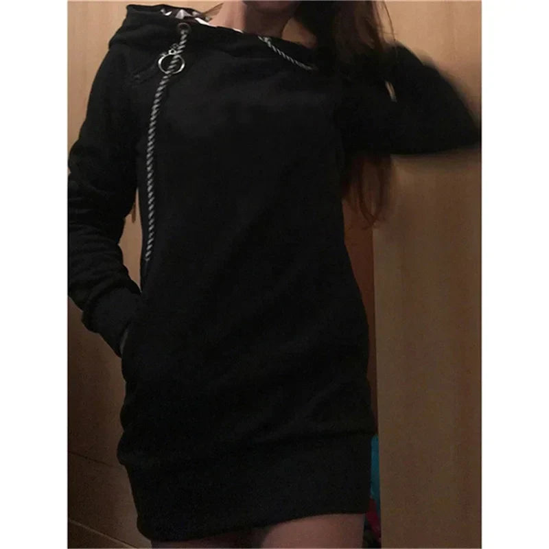 Casual Sweater Dress - Slim Fit Long Sleeve Pullover Sweatshirt - All Dresses - Dresses - 2024 - 8 - Worldwide Shipping