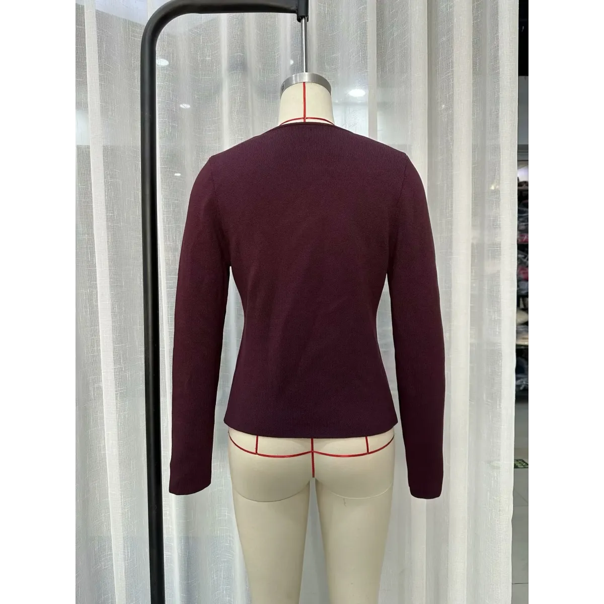 V-Neck Slim Knit Button Cardigan - Sweaters - Cardigan - 4