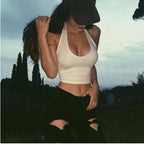 Slim Sleeveless Crop Top - Women’s Clothing & Accessories - 8